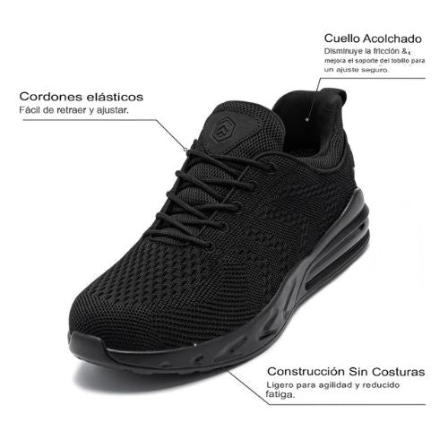 ZAPATOS DE TRABAJO UNISEX ANTIDESLIZANTES Y RESISTENTES AL ACEITE: ZAPATOS DE SEGURIDAD IMPERMEABLES PARA CHEFS CON MALLA TRANSPIRABLE PARA PERSONAL DE COCINA Y HOSPITALES.