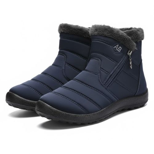 BOTAS UNISEX DE NIEVE DE INVIERNO CON FORRO DE PIEL CÁLIDO, CÓMODO E IMPERMEABLE