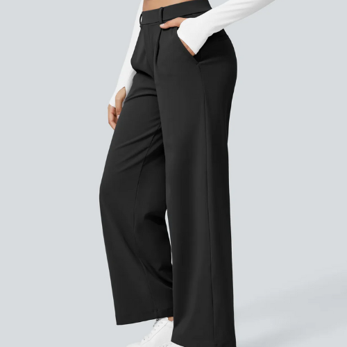 PANTALONES FLEXIBLES DE CINTURA ALTA