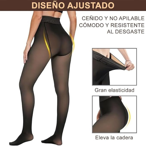 MEDIAS TÉRMICAS DE FELPA PARA MUJER: SUAVES Y ELÁSTICAS, CON UN DISEÑO ELEGANTE Y VERSÁTIL
