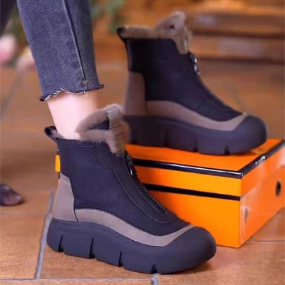 BOTAS DE NIEVE IMPERMEABLES Y CÁLIDAS PARA MUJER CON CIERRE DE CREMALLERA