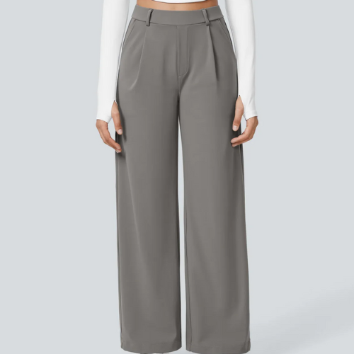 PANTALONES FLEXIBLES DE CINTURA ALTA