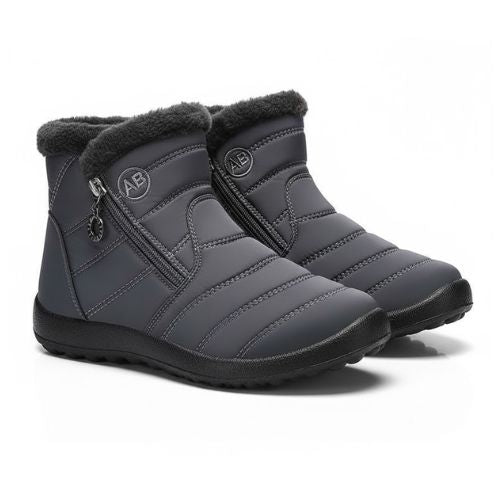 BOTAS UNISEX DE NIEVE DE INVIERNO CON FORRO DE PIEL CÁLIDO, CÓMODO E IMPERMEABLE