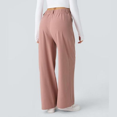 PANTALÓN HOLGADO DE CINTURA AJUSTABLE PARA MUJER