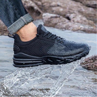 ZAPATOS RESPIRABLES Y RESISTENTES AL AGUA CON TECNOLOGIA  ANTI-DESLIZANTE