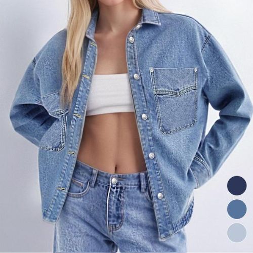 CHAQUETA VAQUERA LISA CON BOTONES