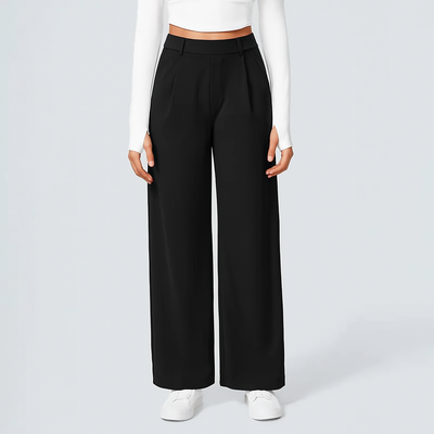 PANTALÓN DE CINTURA ALTA ELEGANTE PARA MUJER