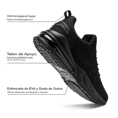 ZAPATOS RESPIRABLES Y RESISTENTES AL AGUA CON TECNOLOGIA  ANTI-DESLIZANTE