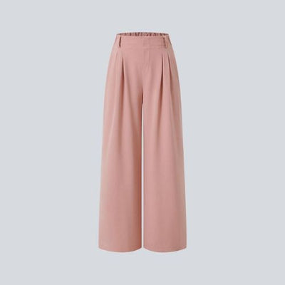 PANTALÓN HOLGADO DE CINTURA AJUSTABLE PARA MUJER
