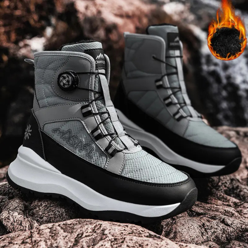 BOTAS UNISEX DE NIEVE DE TOBILLO IMPERMEABLES Y ANTIDESLIZANTES PARA DEPORTES AL AIRE LIBRE