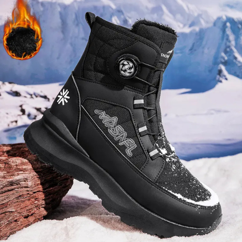 BOTAS UNISEX DE NIEVE DE TOBILLO IMPERMEABLES Y ANTIDESLIZANTES PARA DEPORTES AL AIRE LIBRE