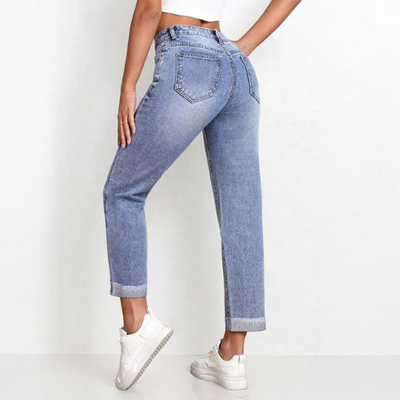 PANTALONES VERSÁTILES, AJUSTADOS DE TALLE MEDIO, ROPA URBANA PARA MUJER.