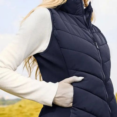 CHALECO ACOLCHADO CON CUELLO ALTO PARA MUJER