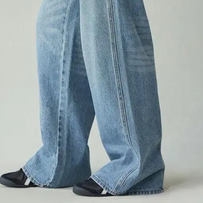VAQUEROS HOLGADOS DE TALLE BAJO PARA MUJER