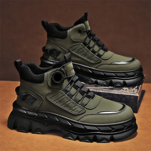 BOTINES RETRO INFORMALES CON SUELA GRUESA PARA HOMBRE