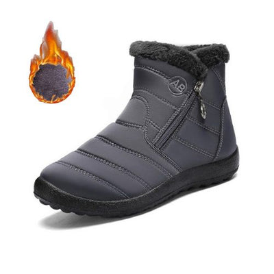 BOTAS UNISEX DE NIEVE DE INVIERNO CON FORRO DE PIEL CÁLIDO, CÓMODO E IMPERMEABLE