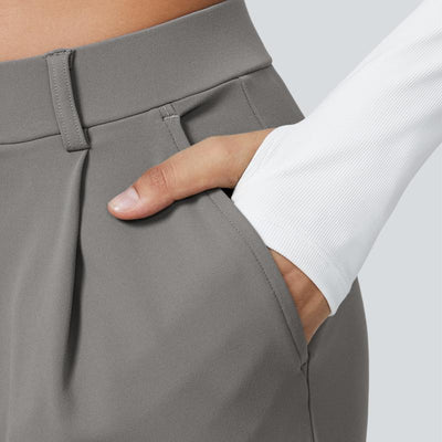 PANTALÓN DE CINTURA ALTA ELEGANTE PARA MUJER