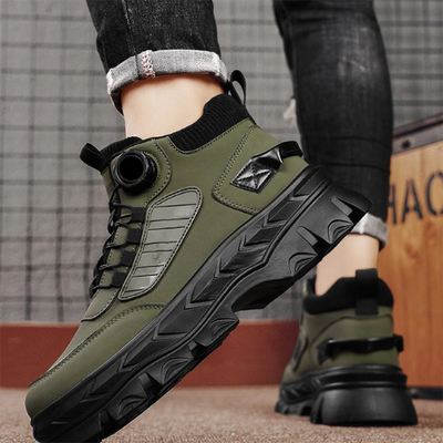 BOTINES RETRO INFORMALES CON SUELA GRUESA PARA HOMBRE