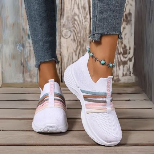 ZAPATILLAS TRANSPPIRABLES DE PUNTA REDONDA PARA MUJER