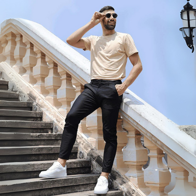 PANTALONES ELÁSTICOS PARA HOMBRE