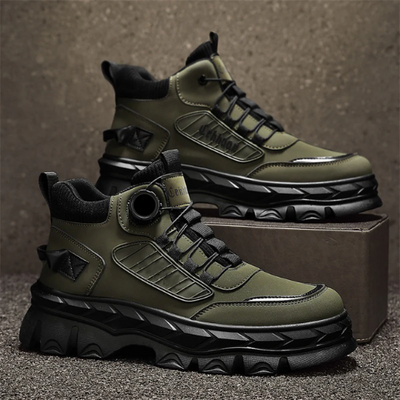 BOTINES RETRO INFORMALES CON SUELA GRUESA PARA HOMBRE