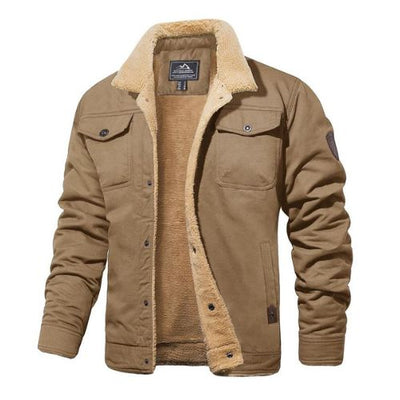 CHAQUETA DE INVIERNO FORRADA Y CÁLIDA PARA HOMBRE