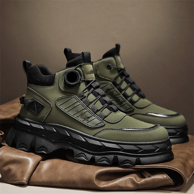 BOTINES RETRO INFORMALES CON SUELA GRUESA PARA HOMBRE