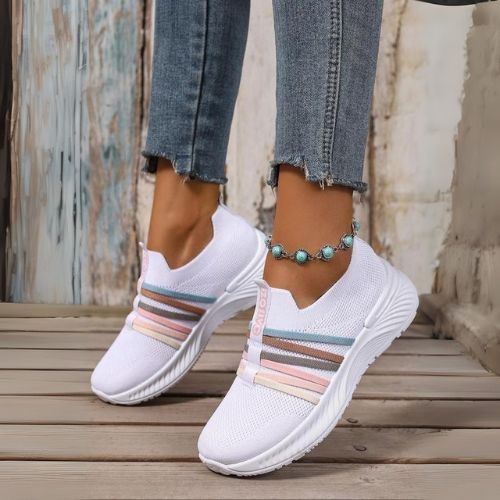 ZAPATILLAS TRANSPPIRABLES DE PUNTA REDONDA PARA MUJER