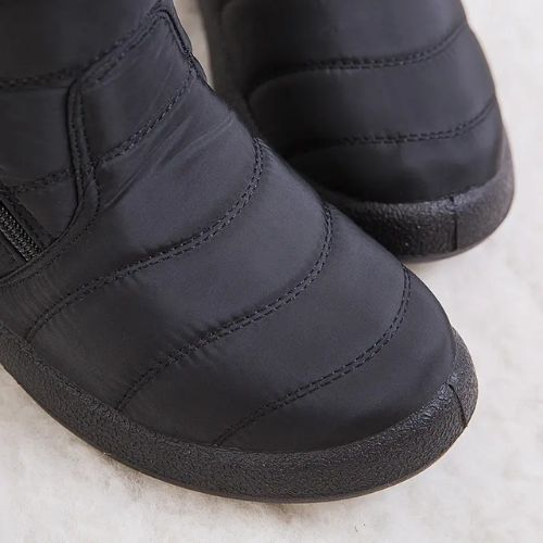 BOTAS UNISEX DE NIEVE DE INVIERNO CON FORRO DE PIEL CÁLIDO, CÓMODO E IMPERMEABLE