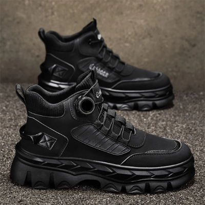 BOTINES RETRO INFORMALES CON SUELA GRUESA PARA HOMBRE