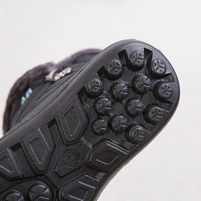 BOTAS UNISEX DE NIEVE DE INVIERNO CON FORRO DE PIEL CÁLIDO, CÓMODO E IMPERMEABLE