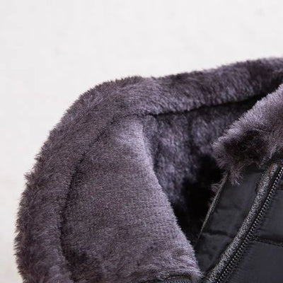 BOTAS UNISEX DE NIEVE DE INVIERNO CON FORRO DE PIEL CÁLIDO, CÓMODO E IMPERMEABLE