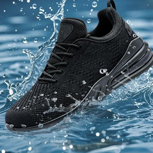 ZAPATOS DE TRABAJO UNISEX ANTIDESLIZANTES Y RESISTENTES AL ACEITE: ZAPATOS DE SEGURIDAD IMPERMEABLES PARA CHEFS CON MALLA TRANSPIRABLE PARA PERSONAL DE COCINA Y HOSPITALES.