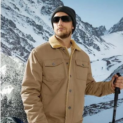 CHAQUETA DE INVIERNO FORRADA Y CÁLIDA PARA HOMBRE