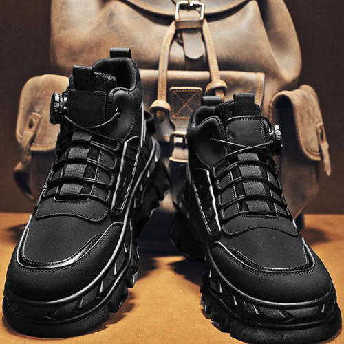 BOTINES RETRO INFORMALES CON SUELA GRUESA PARA HOMBRE