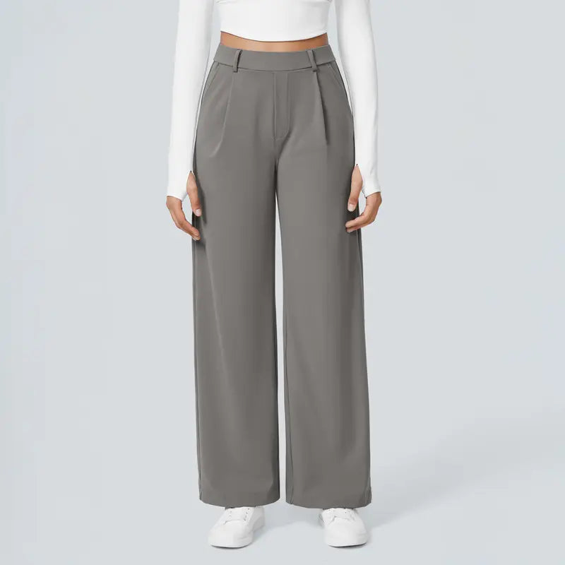 PANTALÓN DE CINTURA ALTA ELEGANTE PARA MUJER