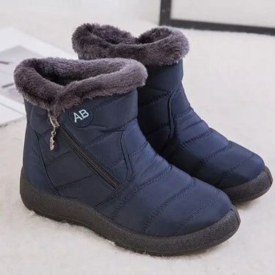 BOTAS UNISEX DE NIEVE DE INVIERNO CON FORRO DE PIEL CÁLIDO, CÓMODO E IMPERMEABLE