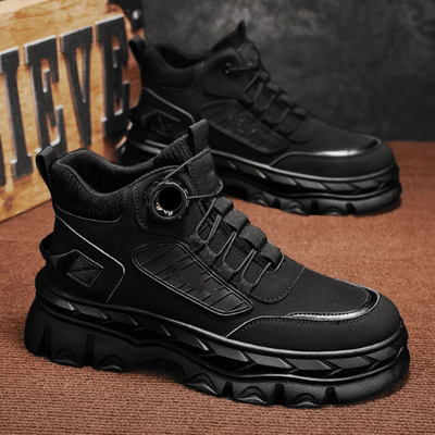 BOTINES RETRO INFORMALES CON SUELA GRUESA PARA HOMBRE