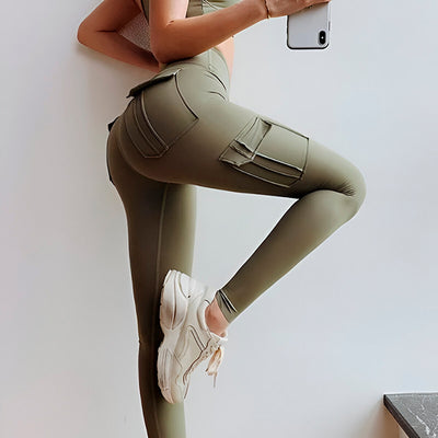 LEGGINGS CARGO CON BOLSILLO PARA MUJER