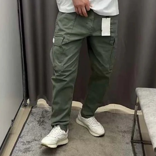 PANTALONES CARGO CASUALES LISOS UNISEX